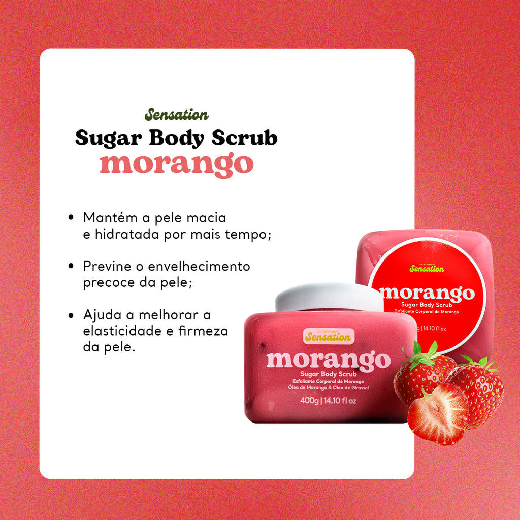 Sugar Body Scrub - Esfoliante Corporal de Morango